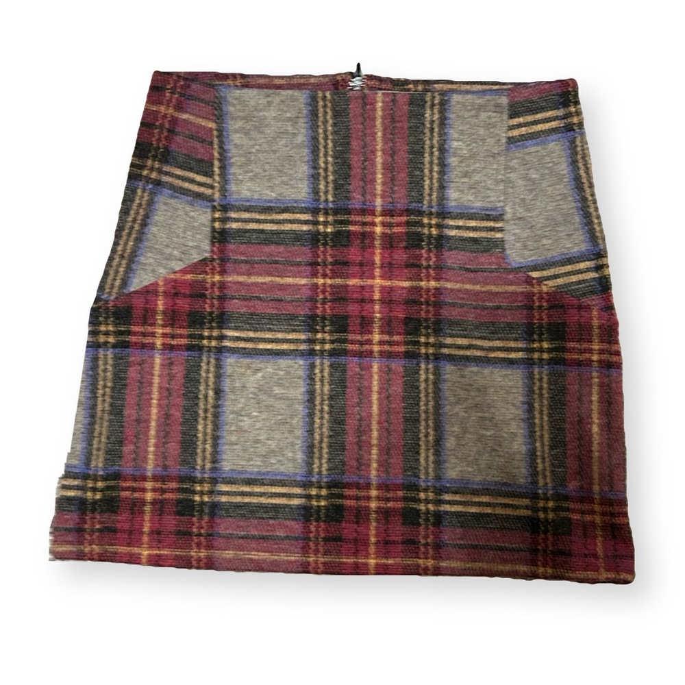 TopShop / Vintage-style Plaid Knit Mini Skirt Women’s size 4